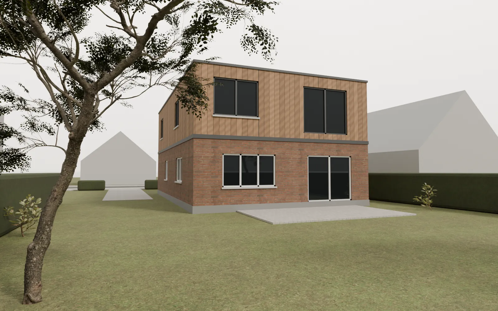 Demo B, Bungalow mit Aufstockung